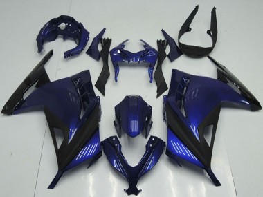 Best 2013-2018 Kawasaki ZX300R Motorcycle Fairings - Blue Black UK