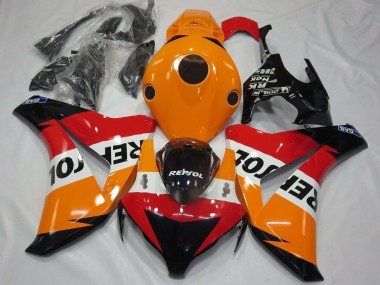 Best 2008-2011 Honda CBR1000RR Motorcycle Fairing Kits - Orange White Red Glossy Black Repsol UK