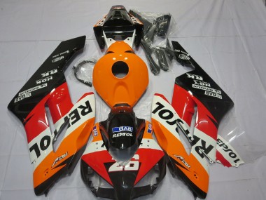 Best 2004-2005 Honda CBR1000RR Motorcycle Fairings - Orange White Red Glossy Black Repsol 26 UK