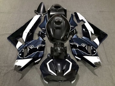 Best 2013-2023 Honda CBR600RR Motorcycle Fairings - Black Carbon Fiber White Blue Bull UK