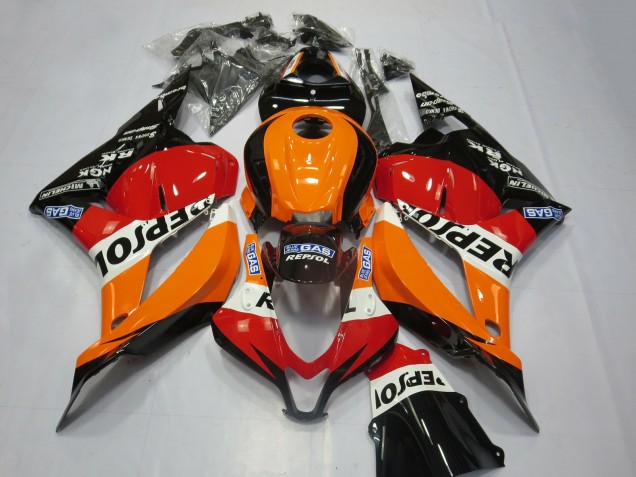 2009-2012 Honda CBR600RR Motorcycle Fairing Kits - Orange White Red Glossy Black Repsol UK
