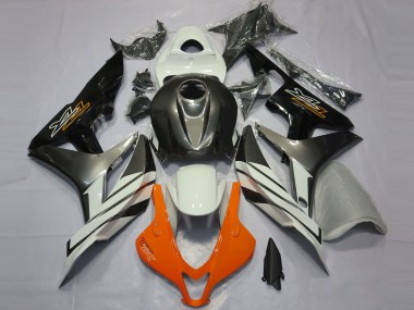 Best 2007-2008 Honda CBR600RR Motorcycle Fairings - White Grey Glossy Black UK