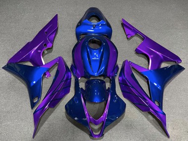 Best 2007-2008 Honda CBR600RR Motorcycle Fairings - Blue Purple UK
