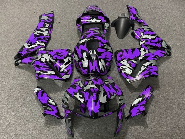Best 2005-2006 Honda CBR600RR Motorcycle Fairings - Camouflage Purple UK