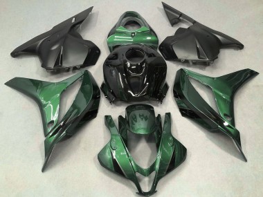 Best 2009-2012 Honda CBR600RR Motorcycle Fairing - Green Glossy Black OEM Style UK