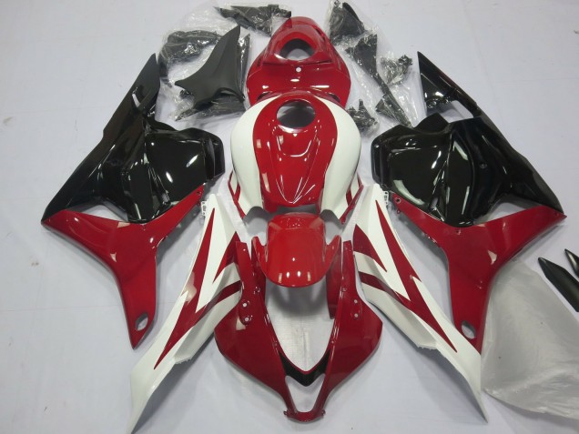 2009-2012 Honda CBR600RR Motorcycle Fairings - White Red Glossy Black OEM Style UK