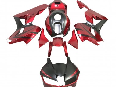 Best 2013-2023 Honda CBR600RR Motorcycle Fairings - Deep Red Matte Black UK