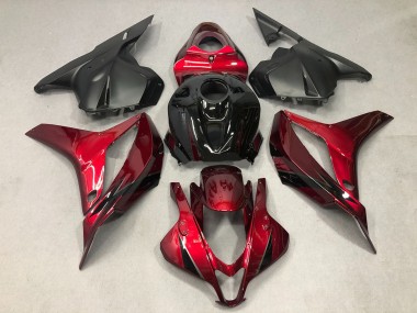 Best 2009-2012 Honda CBR600RR Motorcycle Fairing - Red Glossy Black OEM Style UK