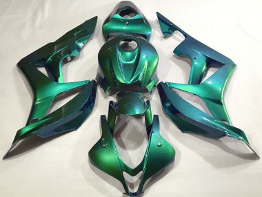 Best 2007-2008 Honda CBR600RR Motorcycle Fairings - Emerald Green Plain UK