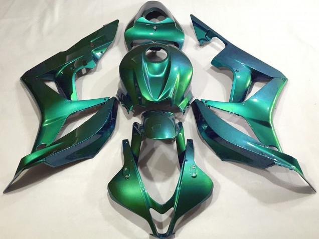 2007-2008 Honda CBR600RR Motorcycle Fairings - Emerald Green Plain UK