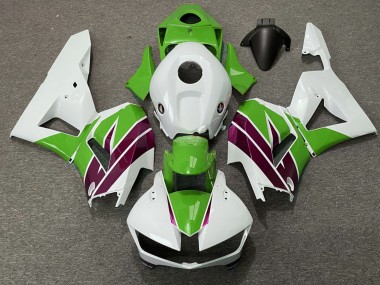 Best 2013-2023 Honda CBR600RR Motorcycle Fairings - White Green Purple UK