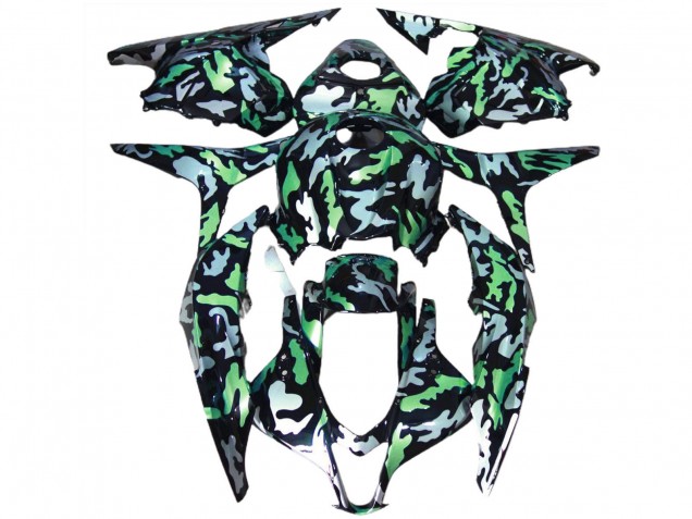 2009-2012 Honda CBR600RR Motorcycle Fairings - Green Grey Camouflage UK