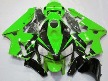Best 2005-2006 Honda CBR600RR Motorcycle Fairings - Green Glossy Black Design UK