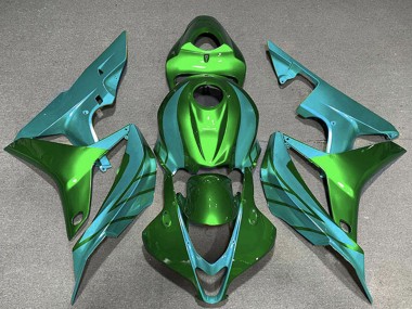Best 2007-2008 Honda CBR600RR Motorcycle Fairings - Green Teal Blue UK