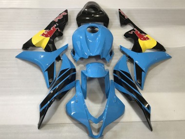 Best 2007-2008 Honda CBR600RR Motorcycle Fairings - Light Blue Yellow Glossy Black Red Bull UK