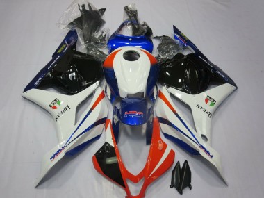 Best 2009-2012 Honda CBR600RR Motorcycle Fairings - White Blue Red Glossy Black UK