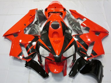 Best 2005-2006 Honda CBR600RR Motorcycle Fairings - Red Black Stripe UK