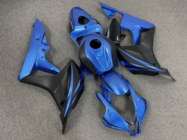 Best 2007-2008 Honda CBR600RR Motorcycle Fairings - Blue Matte Black OEM Style UK