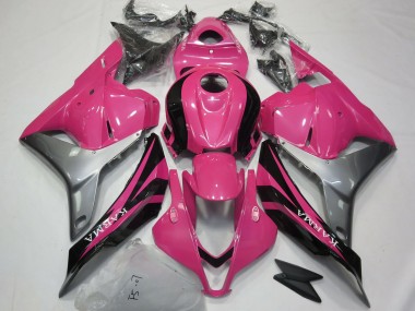 Best 2009-2012 Honda CBR600RR Motorcycle Fairings - Silver Pink Glossy Black OEM Style UK