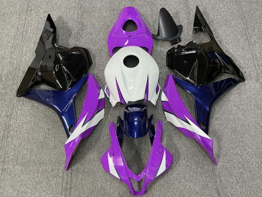 Best 2009-2012 Honda CBR600RR Motorcycle Fairings - White Purple Blue Glossy Black UK