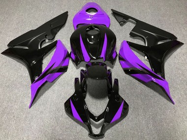 Best 2007-2008 Honda CBR600RR Motorcycle Fairings - Purple Glossy Black Matte Black UK