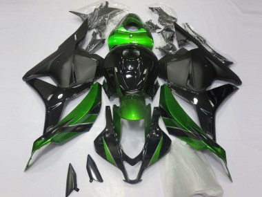 Best 2009-2012 Honda CBR600RR Motorcycle Fairings - Green Glossy Black Matte Black UK