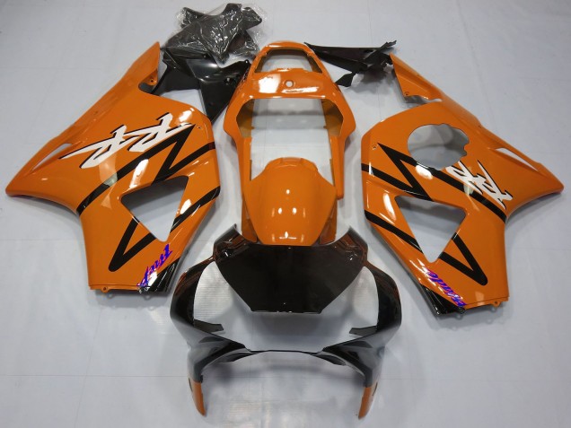 2002-2003 Honda CBR954RR Motorcycle Fairings - Dark Orange Glossy Black UK