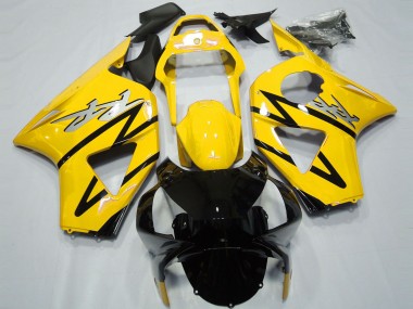 Best 2002-2003 Honda CBR954RR Motorcycle Fairings - Yellow Glossy Black CBR Style UK