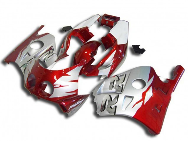 1990-1998 Honda CBR250RR Motorcycle Fairings - Silver Red UK