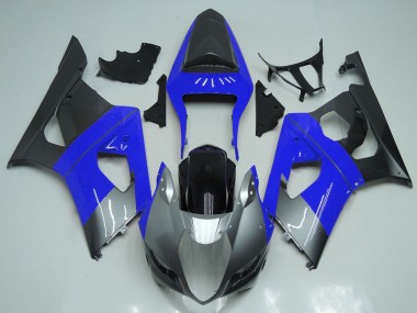 Best 2003-2004 Suzuki GSXR 1000 Motorcycle Fairings - Blue Silver Black UK