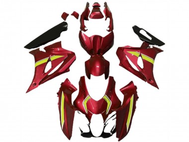 Best 2017-2024 Suzuki GSXR 1000 Motorcycle Fairings - Red Yellow Style UK