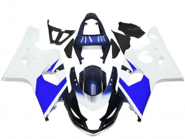 Best 2004-2005 Suzuki GSXR 600 / GSXR 750 Motorcycle Fairings - White Blue UK
