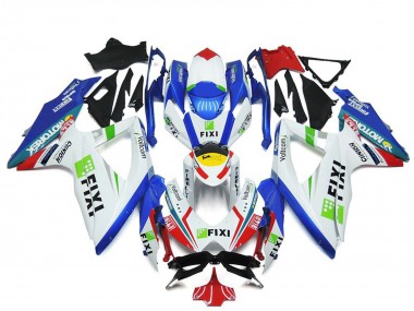 Best 2008-2010 Suzuki GSXR 600 / GSXR 750 Motorcycle Fairings - White Blue Green Yellow Red Fixi UK
