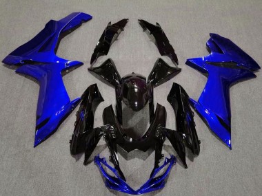 Best 2011-2024 Suzuki GSXR 600 / GSXR 750 Motorcycle Fairing - Blue Glossy Black UK