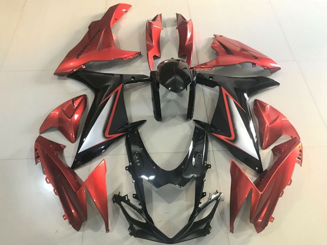 2011-2024 Suzuki GSXR 600 / GSXR 750 Motorcycle Fairings - Orange Silver Glossy Black UK