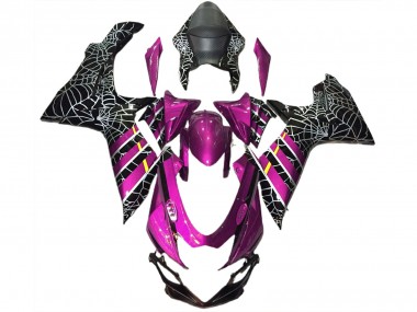 Best 2011-2024 Suzuki GSXR 600 / GSXR 750 Motorcycle Fairings - Pink Black Spider UK