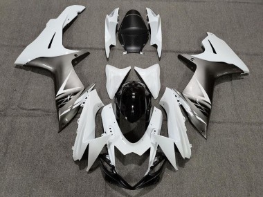 Best 2011-2024 Suzuki GSXR 600 / GSXR 750 Motorcycle Fairings - White Grey Black UK
