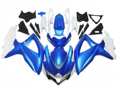 Best 2008-2010 Suzuki GSXR 600 / GSXR 750 Motorcycle Fairings - White Light Blue UK