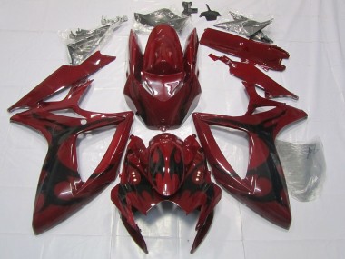 Best 2006-2007 Suzuki GSXR 600 / GSXR 750 Motorcycle Fairings - Maroon Red UK