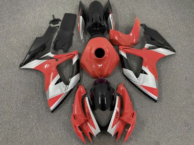Best 2006-2007 Suzuki GSXR 600 / GSXR 750 Motorcycle Fairings - Red Silver Black UK