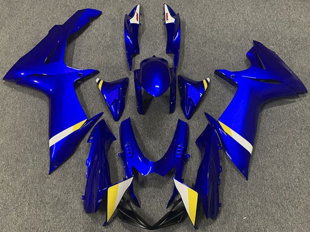 2011-2024 Suzuki GSXR 600 / GSXR 750 Abs Motorcycle Fairings - Blue White Yellow UK