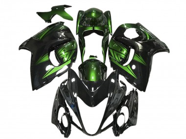 Best 2008-2020 Suzuki GSXR 1300 Motorcycle Fairings - Glossy Black and Deep Green UK