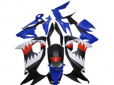 Best 2008-2010 Kawasaki ZX10R Motorcycle Fairings - Blue Black White Red Shark UK