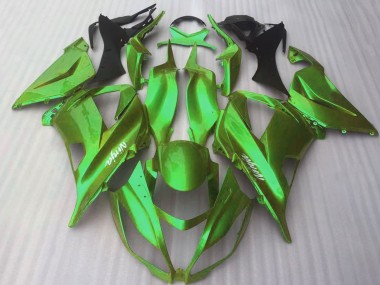 Best 2016-2020 Kawasaki ZX10R Motorcycle Fairings - Glossy Candy Green UK
