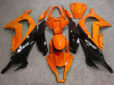 Best 2016-2020 Kawasaki ZX10R Motorcycle Fairings - Orange Glossy Black UK