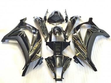Best 2011-2015 Kawasaki ZX10R Motorcycle Fairings - Silver Glossy Black Matte Black Gold UK