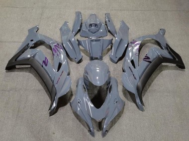 Best 2016-2020 Kawasaki ZX10R Motorcycle Fairings - Nardo Grey Purple UK