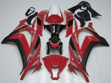 Best 2011-2015 Kawasaki ZX10R Motorcycle Fairings - White Red Glossy Black OEM Style UK