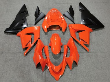 Best 2004-2005 Kawasaki ZX10R Motorcycle Fairings - Orange Black UK