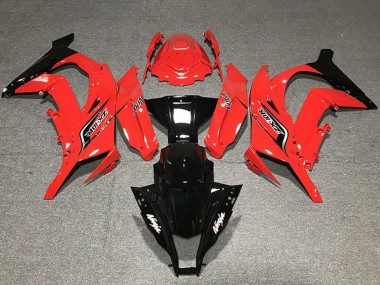 Best 2011-2015 Kawasaki ZX10R Motorcycle Fairings - Red Glossy Black UK